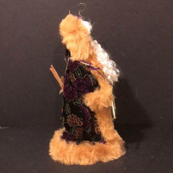 Gorgeous Fabric Santa With Porcelain Face and Hands - Picture 4 of 9